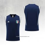 Italy Training Shirt 2023-2024 Without Sleeves Blue