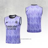 Real Madrid Training Shirt 2023-2024 Without Sleeves Purpura