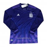Argentina Away Shirt 3 Star 2022 Long Sleeve