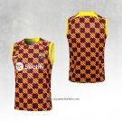 Barcelona Training Shirt 2023-2024 Without Sleeves Yellow