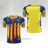 Barcelona Training Shirt 2023-2024 Yellow and Blue