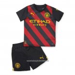 Manchester City Away Shirt 2022-2023 Kid
