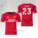 Manchester United Player Shaw Home Shirt 2023-2024
