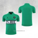 Paris Saint-Germain Shirt Polo Jordan 2022-2023 Green