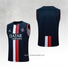 Paris Saint-Germain Training Shirt Jordan 2023-2024 Without Sleeves Blue