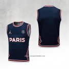 Paris Saint-Germain Training Shirt Jordan 2023-2024 Without Sleeves Blue