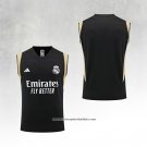 Real Madrid Training Shirt 2023-2024 Without Sleeves Black