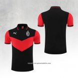 AC Milan Shirt Polo 2022-2023 Black and Red