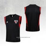 Sao Paulo Training Shirt 2023-2024 Without Sleeves Black
