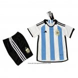 Argentina Home Shirt 3 Star 2022 Kid