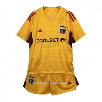 Colo-Colo Goalkeeper Shirt 2023 Kid Yellow