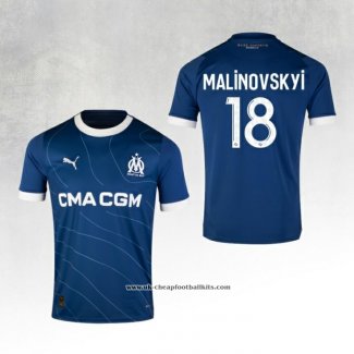 Olympique Marseille Player Malinovskyi Away Shirt 2023-2024