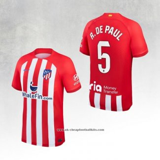 Atletico Madrid Player R.De Paul Home Shirt 2023-2024