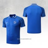 Atletico Madrid Shirt Polo 2022-2023 Blue Oscuro