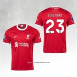 Liverpool Player Luis Diaz Home Shirt 2023-2024