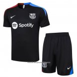 Tracksuit Barcelona 2023-2024 Short Sleeve Black - Shorts