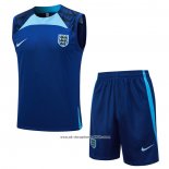 Tracksuit England 2023-2024 Without Sleeves Blue