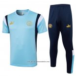 Tracksuit Manchester City 2023-2024 Short Sleeve Blue