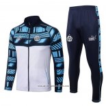 Jacket Tracksuit Olympique Marseille 2022-2023 Blue and White