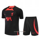 Tracksuit Liverpool 2022-2023 Short Sleeve Black - Shorts