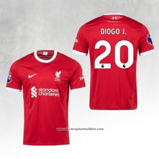 Liverpool Player Diogo J. Home Shirt 2023-2024