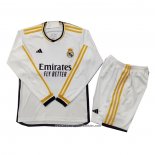 Real Madrid Home Shirt 2023-2024 Kid Long Sleeve