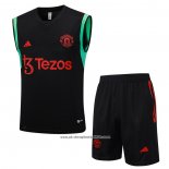 Tracksuit Manchester United 2023-2024 Without Sleeves Black