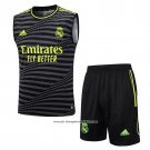 Tracksuit Real Madrid 2023-2024 Without Sleeves Black