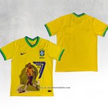 Brazil Pele Shirt Special 2022 Yellow Thailand