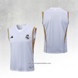 Real Madrid Training Shirt 2023-2024 Without Sleeves White