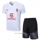 Tracksuit AC Milan 2023-2024 Short Sleeve White - Shorts