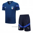 Tracksuit Italy 2022-2023 Short Sleeve Blue - Shorts