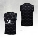 Paris Saint-Germain Training Shirt 2023-2024 Without Sleeves Black