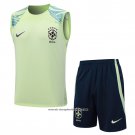 Tracksuit Brazil 2023-2024 Without Sleeves Green
