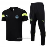 Tracksuit Manchester City 2022-2023 Short Sleeve Black